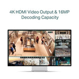 TP-Link VIGI NVR1004H-4P 4 Channel PoE+ Network Video Recorder 4K HDMI Audio