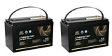 2 x Rock 12V 120Ah Lithium Iron Phosphate LiFePO4 Battery Cells Solar Caravan 4W
