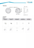 HiLook IPC-T381H-MU 8MP Intellisense Turret IP Camera with Built in Mic