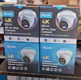 HiLook 8MP IPC-T289H-MU/SL All-in-One Camera with Blue / Red Strobe / Audio