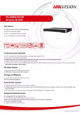 Hikvision NVR DS-7608NI-M2/8P M SERIES 8ch PoE CCTV NVR 128Mbps 4K 2HDD Bay