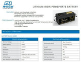 Rock 12V 200Ah Lithium Iron Battery LiFePO4 Rechargeable 4WD/RV