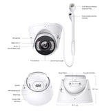 TP-Link VIGI 4MP C445 FullColor Turret Network Camera 2.8mm Lens Smart Detection