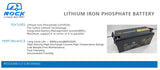 Rock 12V 200Ah Lithium Battery with communication support 6 in series and 6 in parallel
