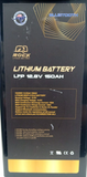 Rock 12V 150Ah Bluetooth Slimline Lithium Ion Battery Rechargeable Deep Cycle