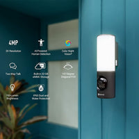 EZVIZ LC3 2K 4MP Smart Security floodlight Outdoor camera Home LED Monitor