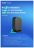 Ruijie Reyee RG-EG105GW(T) Wi-Fi 5 1267Mbps Wireless All-in-One Business Router