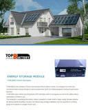 Top Lithium 48V 100Ah Lithium Battery 19 Inch Rack on/ off grid Deep Cycle Energy Storage
