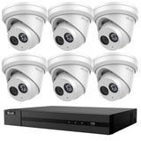 HiLook by Hikvision 6MP 8 Channel NVR Security 6 Camera KIT Turret IP IPC-T261H