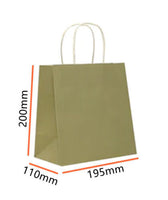 Bulk 50-250pcs Mini Kraft Paper Bags Craft Gift Shopping Bag With Twist Handle
