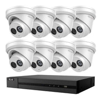HiLook by Hikvision 8MP 8 Channel NVR Security 8 Camera KIT Turret IPC-T281H-MU