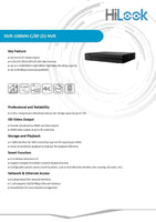 HiLook 6MP AcuSense TIOC 8CH NVR Security 8 Camera KIT Turret IPC-T269H-MU/SL
