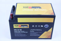 Top Lithium Battery 24V 100Ah Lithium Iron Phosphate Battery Rechargeable Replace AGM GEL
