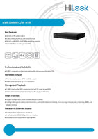 HiLook NVR-104MH-C-4P 4xPoE 4 Channel 4K HDMI, 1x SATA Network Video Recorder
