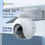 EZVIZ HB8 2K Battery-Powered Pan & Tilt Wi-Fi Camera