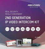 Hikvision Gen2 IP Modular Intercom Kit DS-KIS602 (Surface Mount)