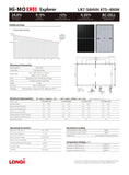LONGI HI-MO X10 Explorer 475Watt 108 Cell Solar Panel - LR7-54HVH-475M (Shipping by Quote or local pickup)