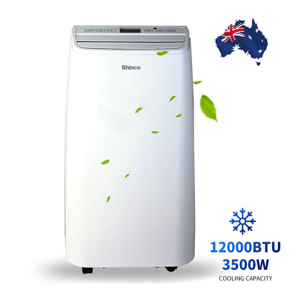 Shinco 12000BTU Portable Air Conditioner with Cooling Dehumidifier&Fan 3-1 modes