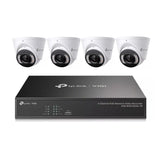 TP-Link 4MP Kit – 4xVIGI C445 Full-Colour AI Cameras+4CH NVR1004H-4P NVR No HDD