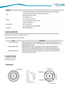 HiLook 6MP IPC-T262H-MU IntelliSense Dual IR Turret Camera Built-in Mic 2.8m