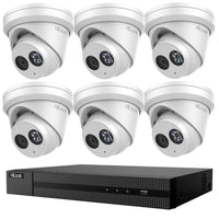 Hilook 8MP 8 Channel NVR Security 6 Camera KIT Turret IP IPC-T281H+2TB HDD