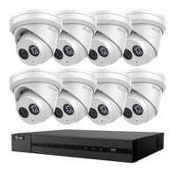 Hilook 6MP 8 Channel NVR Security 8 Camera KIT Turret IP IPC-T261H+3TB HDD
