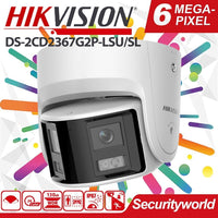 Hikvision DS-2CD2367G2P-LSU/SL 6MP Panoramic ColorVu Fixed Turret Network Camera