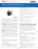 Dahua DH-IPC-PDW3849-A180-AS-PV-ANZ TIOC Duo Splicing Turret Fixed camera
