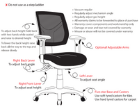 Mesh Ergo Task Home Office Chair Comfortable fully adjustable 7Y.Warranty - Rio