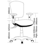 Office  Ergonomic Chair High Performance Task Seating Black 7Y Warranty AFRDI