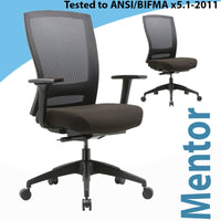 Office Ergonomic Chair Buro Mentor Nylon Base Performance Chair