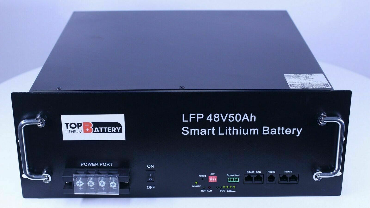 Top Lithium 48V 50Ah Lithium Battery 19 Inch Rack on/ off grid Deep Cy ...