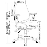 Style Xpress Mutli Shift Seating ROVER Office Ergonomic Chair 10Y Warranty 140Kg