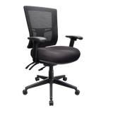 Buro Metro II Ergonomic Chair Nylon Base Office Black Chair Mesh Back