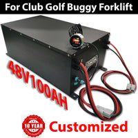 Club Car Golf Cart Golf Buggy Forklift 48V100Ah Lithium Battery LiFePO4 Battery