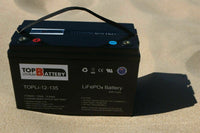 Top Lithium Battery 12V 135Ah Lithium Iron Battery LiFePO4 Rechargeable 4WD RV