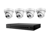 Hilook 6MP 4 Channel NVR Security 4 Camera KIT Turret IP IPC-T261H+3TB HDD