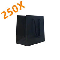 Black Matte Laminated Petite Paper Bags 170mmx170mmx100mm