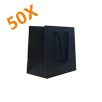 Black Matte Laminated Petite Paper Bags 170mmx170mmx100mm